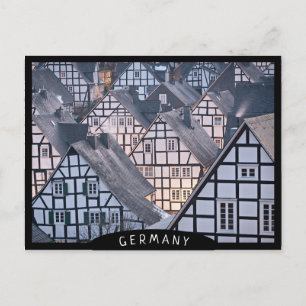 Carte Postale Maisons à colombages en Freudenberg, Allemagne