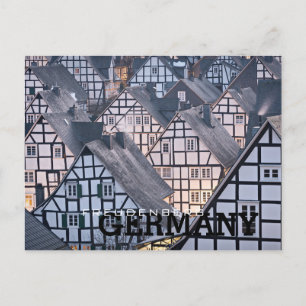 Carte Postale Maisons à colombages en Freudenberg, Allemagne