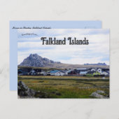 Carte Postale Maisons à Stanley Îles Falkland (Devant / Derrière)