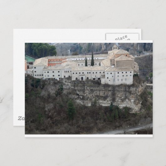 Carte Postale maisons accrochantes (Devant / Derrière)