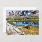 Carte Postale Maisons au Groenland (Devant / Derrière)