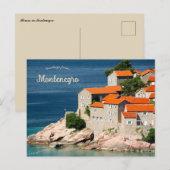 Carte Postale Maisons au Monténégro (Devant / Derrière)