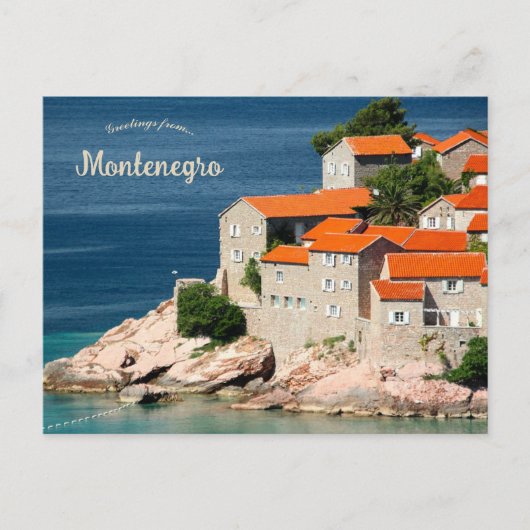 Carte Postale Maisons au Monténégro (Devant)