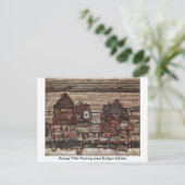Carte Postale Maisons Avec Lavages Par Egon Schiele (Debout devant)