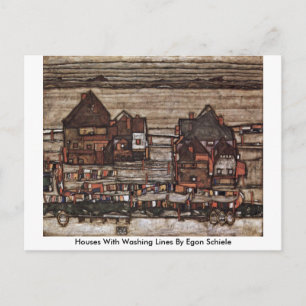 Carte Postale Maisons Avec Lavages Par Egon Schiele