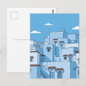 Carte Postale Maisons bleues à Chefchaouen Maroc Voyage (Devant / Derrière)