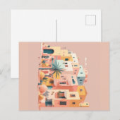 Carte Postale Maisons cityscape (Devant / Derrière)