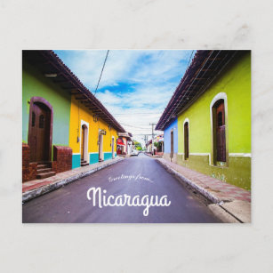 Carte Postale Maisons colorées au Nicaragua