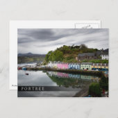 Carte Postale Maisons colorées en Portree, Skye (Devant / Derrière)