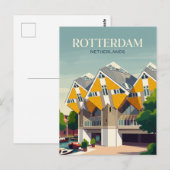 Carte Postale Maisons Cubes Pays-Bas (Devant / Derrière)