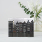 Carte Postale Maisons de canal à Amsterdam (Debout devant)