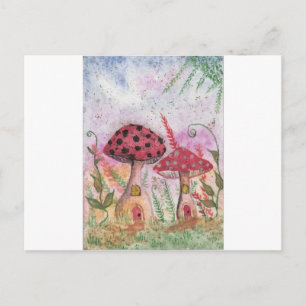 Carte Postale Maisons de champignons