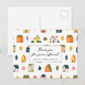 Carte Postale Maisons de remerciement de référence immobilière (Devant / Derrière)