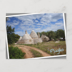 Carte Postale Maisons de Trulli dans les Pouilles/Pouilles