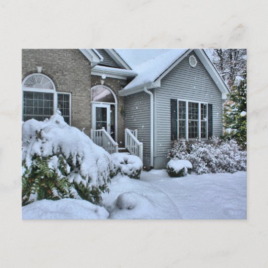 Carte Postale Maisons d'hiver (Devant)