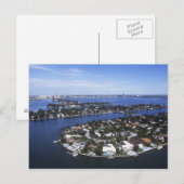 Carte Postale Maisons d'île privée de Biscayne Bay, Star (Devant / Derrière)