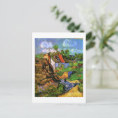 Carte Postale Maisons en Auvers Van Gogh Art (Debout devant)