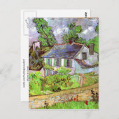 Carte Postale Maisons en Auvers, Vincent van Gogh (Devant / Derrière)