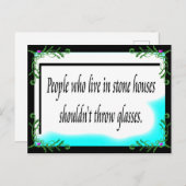 Carte Postale Maisons en pierre (Devant / Derrière)