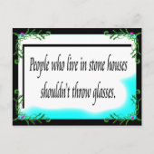 Carte Postale Maisons en pierre (Devant)