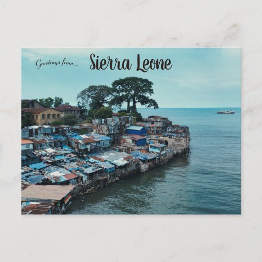 Carte Postale Maisons en Sierra Leone (Devant)