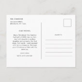 Carte Postale Maisons mignonnes Photo du rapport annuel de Noël  (Dos)