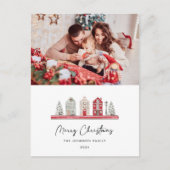 Carte Postale Maisons mignonnes Photo du rapport annuel de Noël  (Devant)