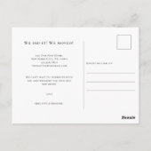 Carte Postale Maisons Peintes Aquarelle Nouveau Faire-part (Dos)