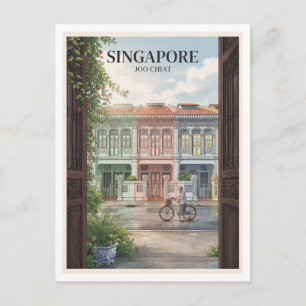 Carte Postale Maisons Peranakan de Joo Chiat et de la rue Koon S