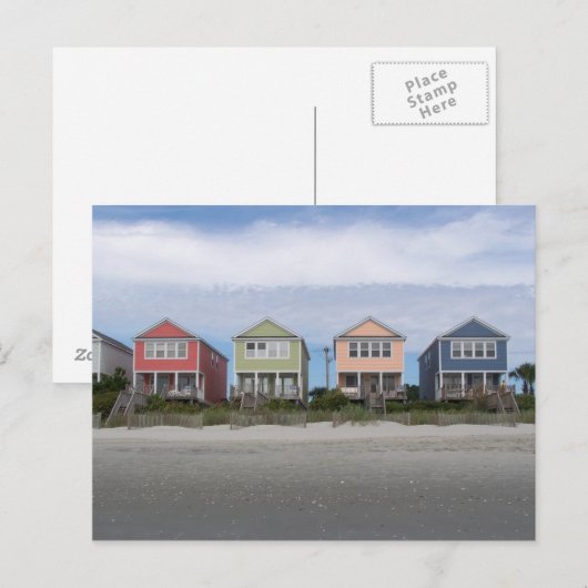 Carte Postale Maisons Plage (Devant / Derrière)