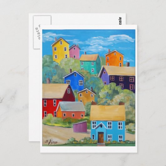 Carte Postale Maisons Rainbow Hillside (Devant / Derrière)