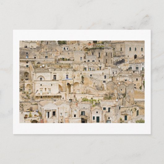 Carte Postale Maisons Sassi, Matera, Basilicate, Italie (Devant)