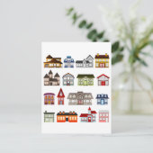 Carte Postale Maisons simples (Debout devant)