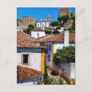 Carte Postale Maisons traditionnelles à toit rouge Portugal