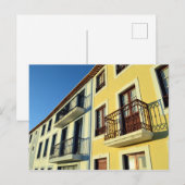 Carte Postale Maisons traditionnelles : Angra do Heroismo, Açore (Devant / Derrière)