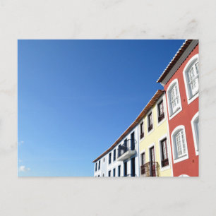 Carte Postale Maisons traditionnelles portugaises : Angra do Her