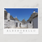 Carte Postale Maisons Trulli, Alberobello, Pouilles blanches  (Devant)