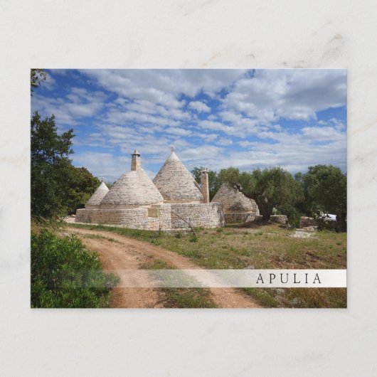 Carte Postale Maisons Trulli dans les Pouilles/Pouilles (Devant)