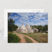 Carte Postale Maisons Trulli dans les Pouilles/Pouilles (Devant / Derrière)