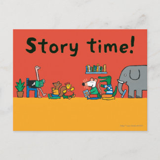 Carte Postale Maisy et amis lisent ensemble