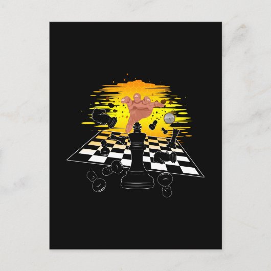 Carte Postale Maître d'échecs (Devant)