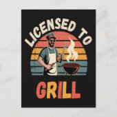Carte Postale Maître du Grill Papa (Devant)