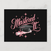 Carte Postale Maîtrise Il Maîtrise Diplômé MBA (Devant)