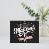 Carte Postale Maîtrise Il Maîtrise Diplômé MBA (Debout devant)