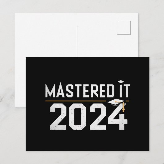 Carte Postale Maîtrise maîtrisée Il 2024 Maîtrise (Devant / Derrière)