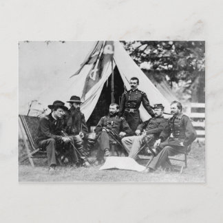 Carte Postale Maj. Le général Philip Sheridan et ses généraux 18