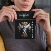 Carte Postale Majesté de la foi : Aigle grimpant au-dessus de la