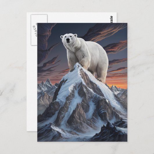 Carte Postale Majesté de l'Arctique (Devant / Derrière)