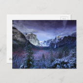 Carte Postale majesté des montagnes violettes (Devant / Derrière)