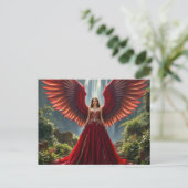 Carte postale Majestic Angel Fine Art - Fanta Vibr (Debout devant)